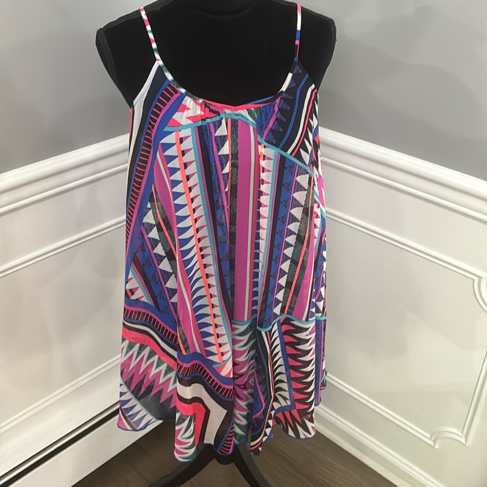 Express Geometric Dress Size XS